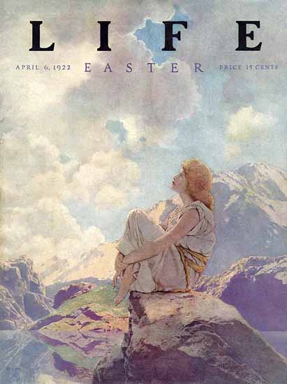 Roaring 1920s Maxfield Parrish Life Magazine 1922-04-06 Copyright | Roaring 1920s Ad Art and Magazine Cover Art