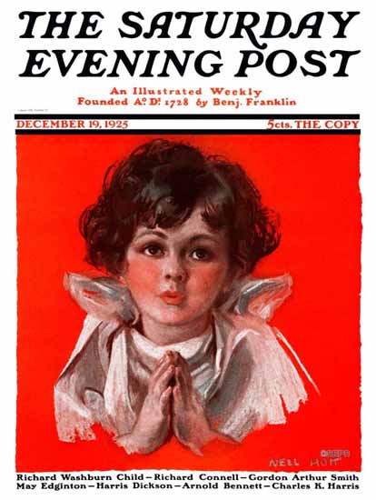 Roaring 1920s Nell Hott Saturday Evening Post Cover 1925_12_19 | Roaring 1920s Ad Art and Magazine Cover Art