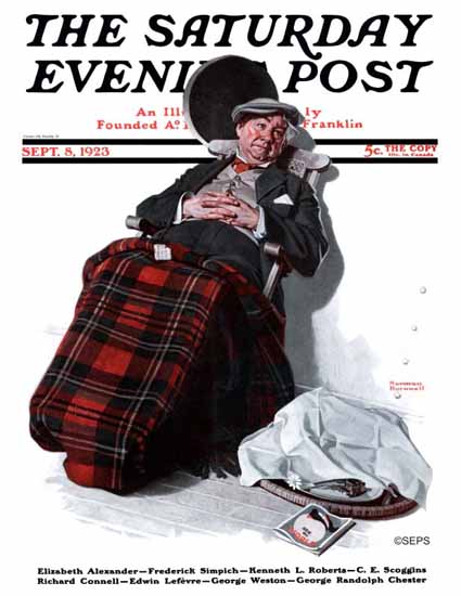 Roaring 1920s Norman Rockwell Artist Saturday Evening Post 1923_09_08 | Roaring 1920s Ad Art and Magazine Cover Art