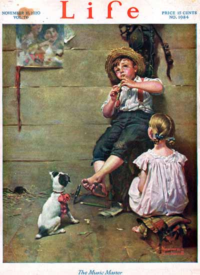 Roaring 1920s Norman Rockwell Life Magazine 1920-11-11 Copyright | Roaring 1920s Ad Art and Magazine Cover Art