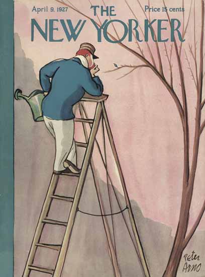 Roaring 1920s Peter Arno The New Yorker 1927_04_09 Copyright | Roaring 1920s Ad Art and Magazine Cover Art