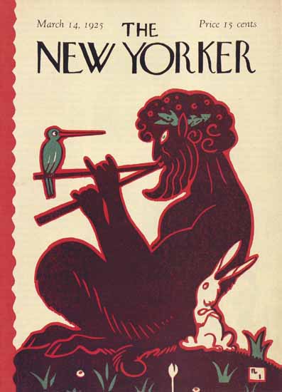 Roaring 1920s Rea Irvin The New Yorker 1925_03_14 Copyright | Roaring 1920s Ad Art and Magazine Cover Art