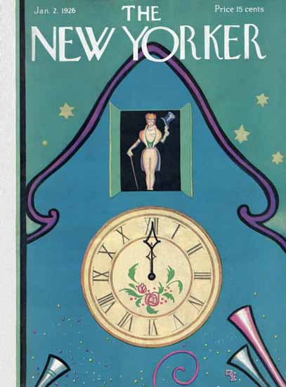Roaring 1920s Rea Irvin The New Yorker 1926_01_02 Copyright | Roaring 1920s Ad Art and Magazine Cover Art