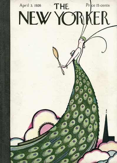 Roaring 1920s Rea Irvin The New Yorker 1926_04_03 Copyright | Roaring 1920s Ad Art and Magazine Cover Art