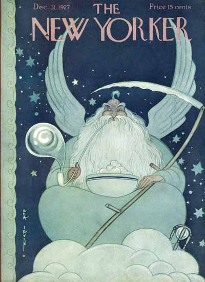 Roaring 1920s Rea Irvin The New Yorker 1927_12_31 Copyright | Roaring 1920s Ad Art and Magazine Cover Art