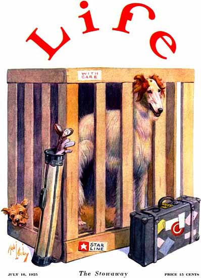 Roaring 1920s Robert L Dickey Life Magazine 1925-07-16 Copyright | Roaring 1920s Ad Art and Magazine Cover Art