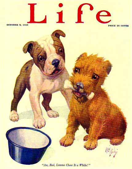 Roaring 1920s Robert L Dickey Life Magazine 1925-10-08 Copyright | Roaring 1920s Ad Art and Magazine Cover Art