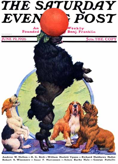 Roaring 1920s Robert L Dickey Saturday Eve Post Dogs Life 1926_06_19 | Roaring 1920s Ad Art and Magazine Cover Art