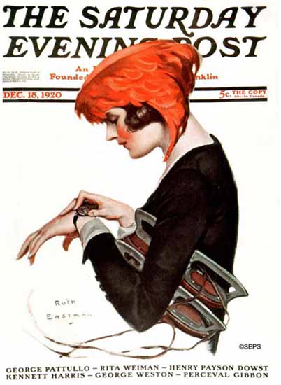 Roaring 1920s Ruth Eastman Rodgers Saturday Evening Post 1920_12_18 | Roaring 1920s Ad Art and Magazine Cover Art