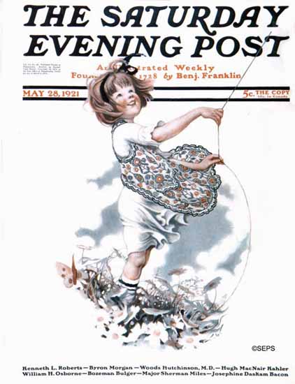 Roaring 1920s Sarah Stilwell-Weber Saturday Evening Post 1921_05_28 | Roaring 1920s Ad Art and Magazine Cover Art