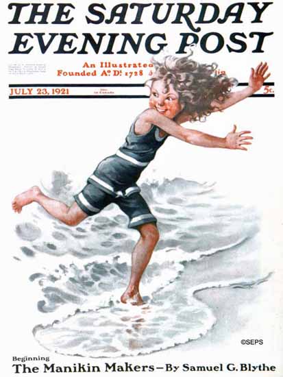 Roaring 1920s Sarah Stilwell-Weber Saturday Evening Post 1921_07_23 | Roaring 1920s Ad Art and Magazine Cover Art