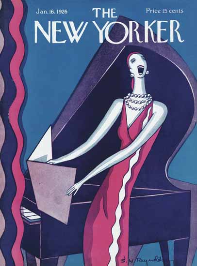 Roaring 1920s Stanley W Reynolds The New Yorker 1926_01_16 Copyright | Roaring 1920s Ad Art and Magazine Cover Art