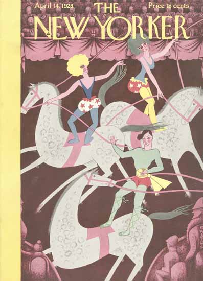 Roaring 1920s Sue Williams The New Yorker 1928_04_14 Copyright | Roaring 1920s Ad Art and Magazine Cover Art