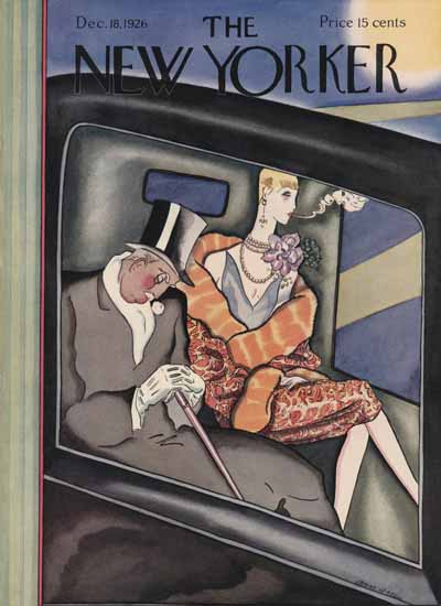 Roaring 1920s The New Yorker Magazine Cover 1926_12_18 Copyright | Roaring 1920s Ad Art and Magazine Cover Art