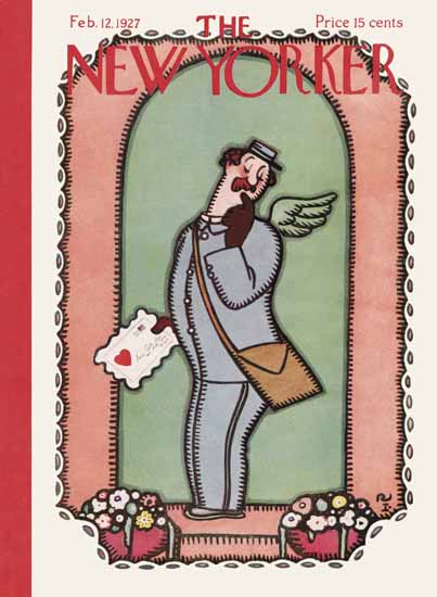Roaring 1920s The New Yorker Magazine Cover 1927_02_12 Copyright | Roaring 1920s Ad Art and Magazine Cover Art