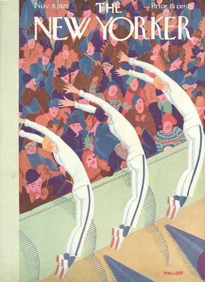 Roaring 1920s Theodore G Haupt The New Yorker 1929_11_09 Copyright | Roaring 1920s Ad Art and Magazine Cover Art