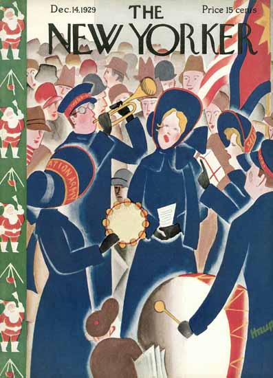 Roaring 1920s Theodore G Haupt The New Yorker 1929_12_14 Copyright | Roaring 1920s Ad Art and Magazine Cover Art
