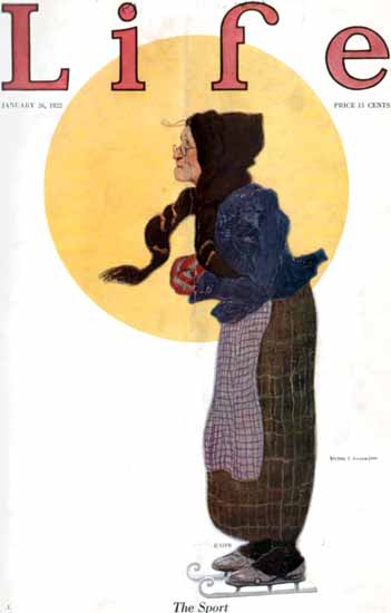 Roaring 1920s Victor C Anderson Life Magazine 1922-01-26 Copyright | Roaring 1920s Ad Art and Magazine Cover Art