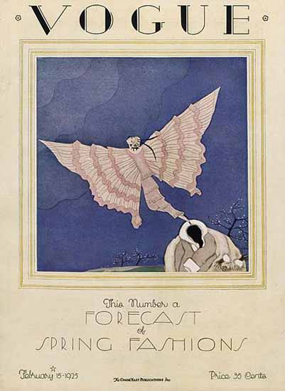 Roaring 1920s Vogue Magazine 1925-02-15 Copyright | Roaring 1920s Ad Art and Magazine Cover Art