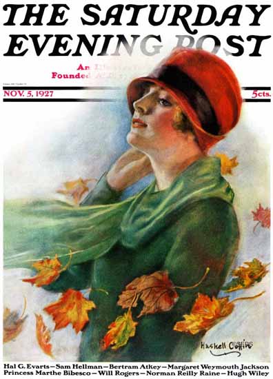 Roaring 1920s WH Coffin Cover Artist Saturday Evening Post 1927_11_05 | Roaring 1920s Ad Art and Magazine Cover Art