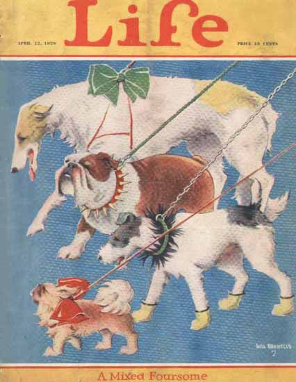 Roaring 1920s Will Rannells Life Humor Magazine 1928-04-12 Copyright | Roaring 1920s Ad Art and Magazine Cover Art