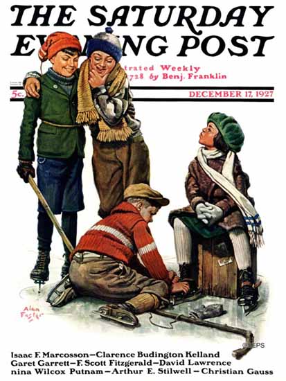 Roaring Twenties 1920s Alan Foster Saturday Evening Post 1927_12_17 | Roaring 1920s Ad Art and Magazine Cover Art