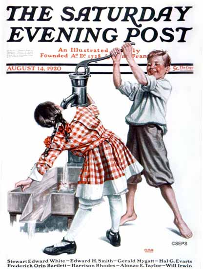 Roaring Twenties 1920s Alfred E Orr Saturday Evening Post 1920_08_14 | Roaring 1920s Ad Art and Magazine Cover Art