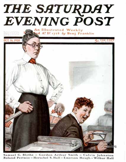 Roaring Twenties 1920s Alfred E Orr Saturday Evening Post 1920_10_16 | Roaring 1920s Ad Art and Magazine Cover Art