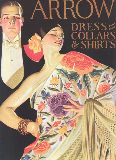 Roaring Twenties 1920s Arrow Dress Collars And Shirts 1926 | Roaring 1920s Ad Art and Magazine Cover Art