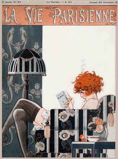Roaring Twenties 1920s La Vie Parisienne 1920 Mon Amour | Roaring 1920s Ad Art and Magazine Cover Art