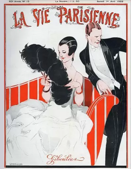 Roaring Twenties 1920s La Vie Parisienne 1922 Gibouleez | Roaring 1920s Ad Art and Magazine Cover Art