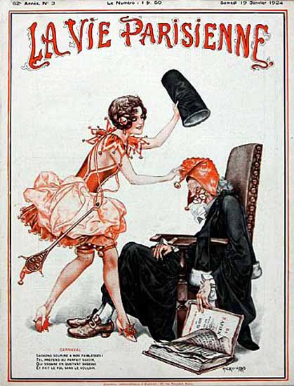 Roaring Twenties 1920s La Vie Parisienne 1924 Carnaval | Roaring 1920s Ad Art and Magazine Cover Art
