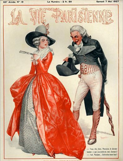 Roaring Twenties 1920s La Vie Parisienne 1927 Mai 7 | Roaring 1920s Ad Art and Magazine Cover Art