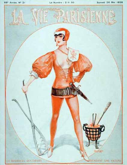 Roaring Twenties 1920s La Vie Parisienne 1928 Mai 26 | Roaring 1920s Ad Art and Magazine Cover Art