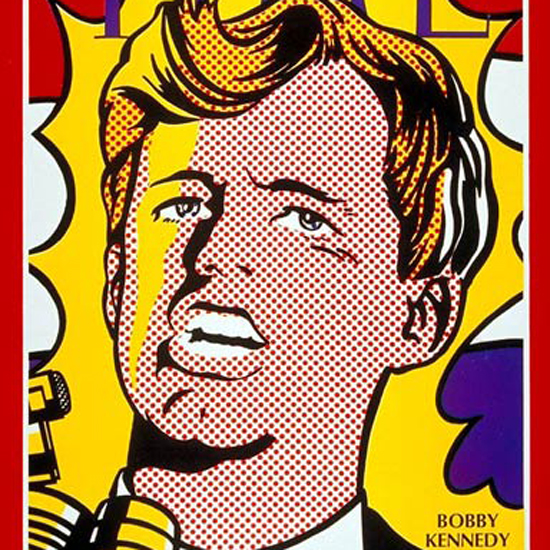 Robert F Kennedy Time Magazine 1968-05 by Roy Lichtenstein crop | Best of 1960s Ad and Cover Art