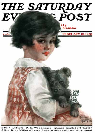 Robert H Ransley Saturday Evening Post Tears 1923_02_10 | The Saturday Evening Post Graphic Art Covers 1892-1930