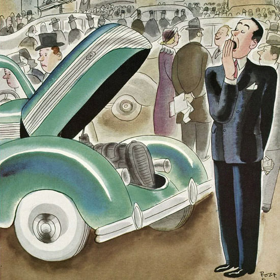 Robert James Day The New Yorker 1937_10_30 Copyright crop | Best of Vintage Cover Art 1900-1970