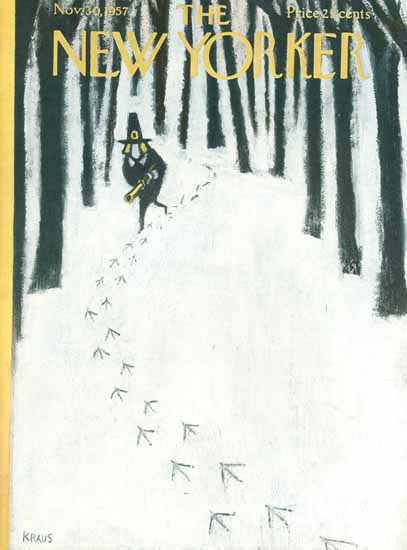 Robert Kraus The New Yorker 1957_11_30 Copyright | The New Yorker Graphic Art Covers 1946-1970