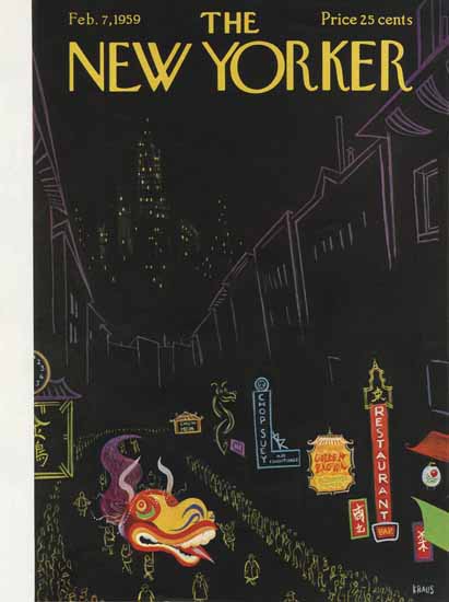 Robert Kraus The New Yorker 1959_02_07 Copyright | The New Yorker Graphic Art Covers 1946-1970