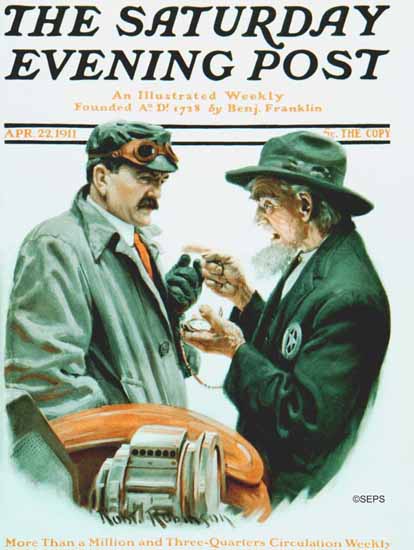 Robert Robinson Artist Saturday Evening Post 1911_04_22 | The Saturday Evening Post Graphic Art Covers 1892-1930