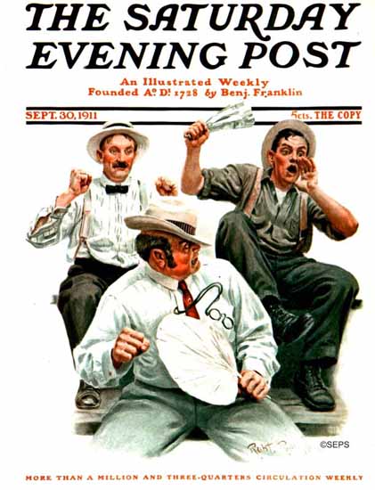 Robert Robinson Cover Artist Saturday Evening Post 1911_09_30 | The Saturday Evening Post Graphic Art Covers 1892-1930