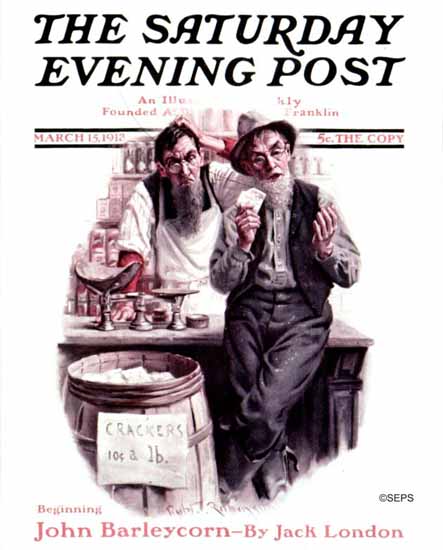 Robert Robinson Cover Artist Saturday Evening Post 1913_03_15 | The Saturday Evening Post Graphic Art Covers 1892-1930