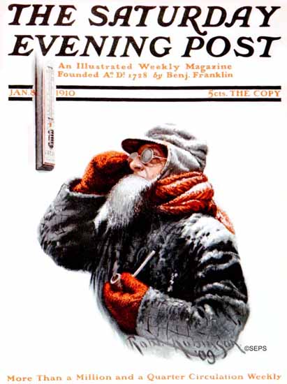 Robert Robinson Saturday Evening Post 1910_01_08 | The Saturday Evening Post Graphic Art Covers 1892-1930