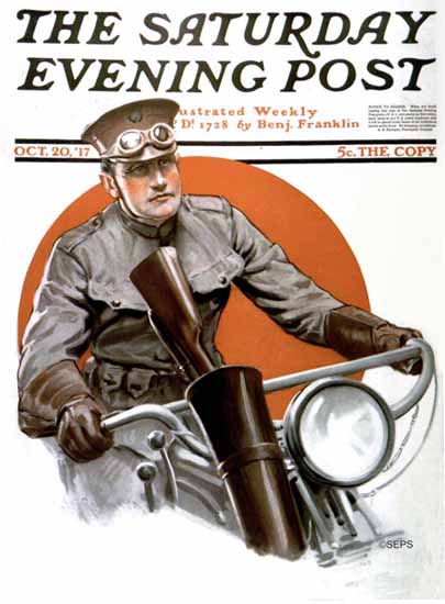 Robert Robinson Saturday Evening Post 1917_10_20 | The Saturday Evening Post Graphic Art Covers 1892-1930