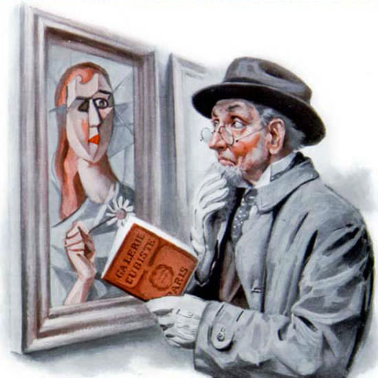 Robert Robinson Saturday Evening Post Paris 1914_06_27 Copyright crop | Best of Vintage Cover Art 1900-1970