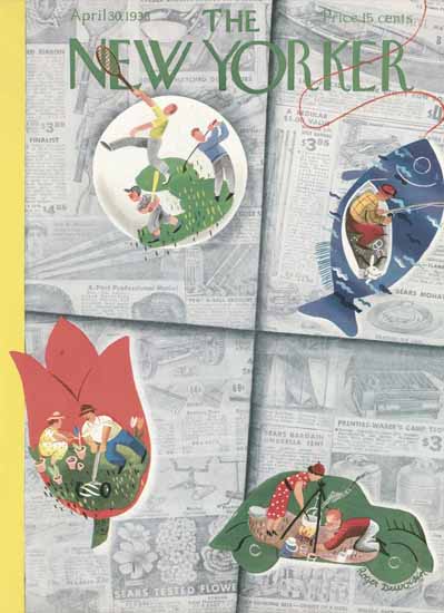 Roger Duvoisin The New Yorker 1938_04_30 Copyright | The New Yorker Graphic Art Covers 1925-1945