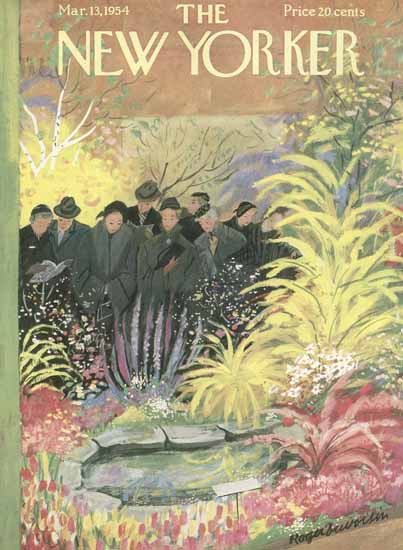 Roger Duvoisin The New Yorker 1954_03_13 Copyright | The New Yorker Graphic Art Covers 1946-1970