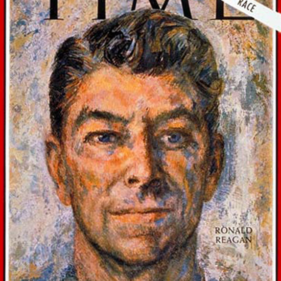 Ronald Reagan Time Magazine 1966-10 crop | Best of 1960s Ad and Cover Art