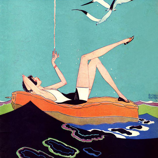 Russell Patterson Life Humor Magazine 1927-08-18 Copyright crop | Best of 1920s Ad and Cover Art