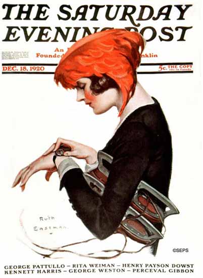 Ruth Eastman Rodgers Cover Artist Saturday Evening Post 1920_12_18 | The Saturday Evening Post Graphic Art Covers 1892-1930